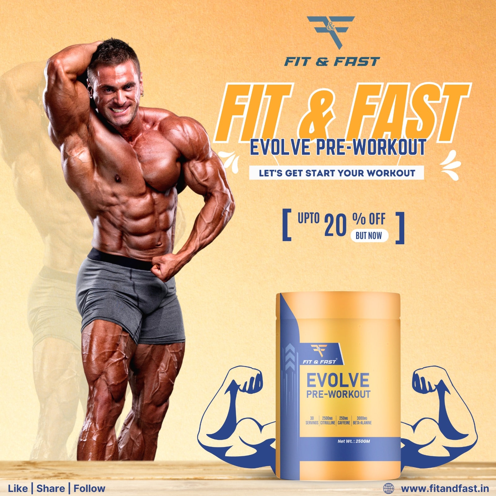 Fit and fast Evolve pre workout