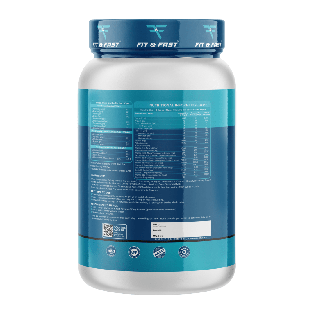 Best whey Protein Chocolate Flavor Advance Whey Protein 1kg